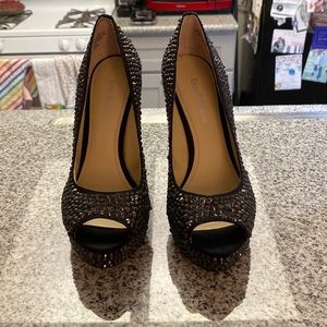 Enzo Angiolini, Studded open toe heels. Size 6.5